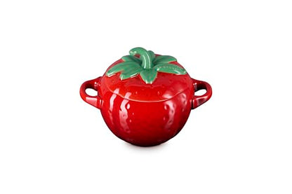 Le Creuset Stoneware Strawberry Mini Cocotte, 19 oz., Cerise