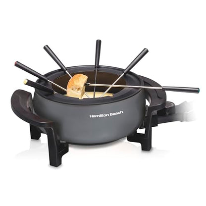 Hamilton Beach 12 Cup Electric Fondue Pot Set with Temperature Control