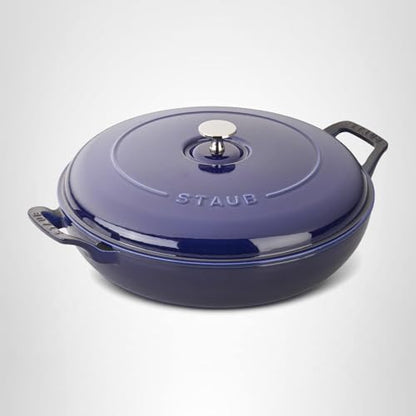 Staub Cast Iron 3.5-qt Braiser - Dark Blue, Made in France