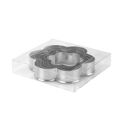 Flower Cookie Cutters Set of 5 – Stainless Steel Sandwich Cutters & Biscuit Molds for Kids – Sturdy for Cookies, Sandwiches, Cake, Fruit – Sizes 2.05"-3.74" – No Sharp Edges