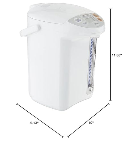 Zojirushi CD LFC50 Micom Water Boiler and Warmer, 5.0l, 169 Oz (White)
