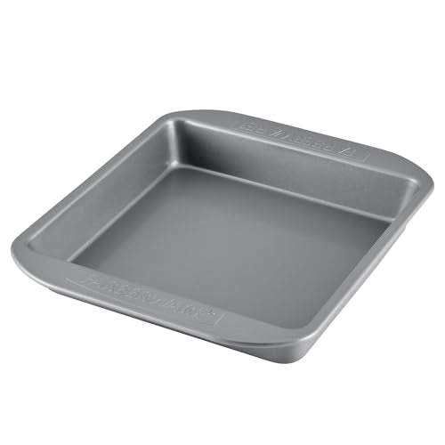 Farberware Nonstick Bakeware 9x9 Baking Pan, Square Cake Pan, Gray