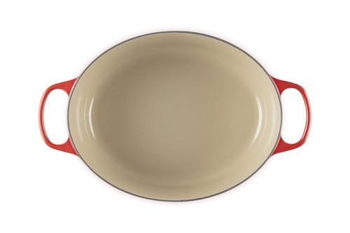 Le Creuset Enameled Cast Iron Signature Oval Dutch Oven, 8 qt., Cerise