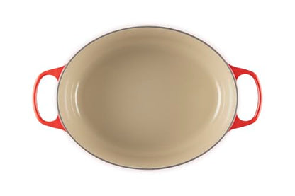 Le Creuset Enameled Cast Iron Signature Oval Dutch Oven, 8 qt., Cerise