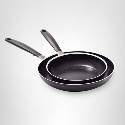 OXO Nonstick 8” and 10” Frying Pan Set, PFAS-Free Ceramic Skillets, Dishwasher & Oven Safe, Stay-Cool Silicone Handle