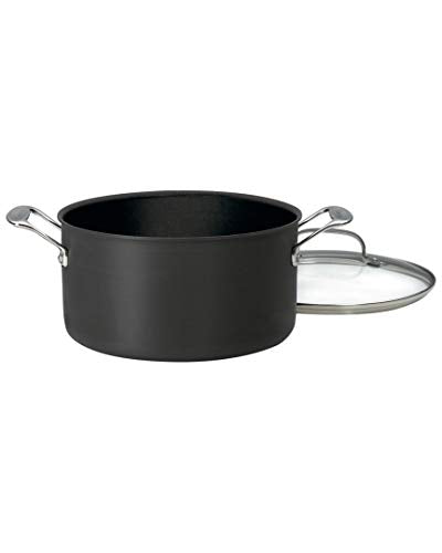 Cuisinart Chef's Classic Stainless Steel Stock Pot 6 qt Black