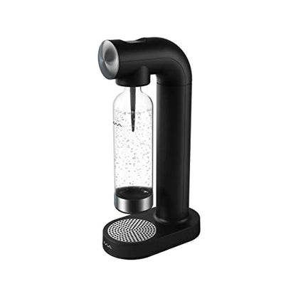 AWA WATER CARBONATOR Machine- Sparkling Water Maker & Soda Maker Machine Metal accents – With BPA Free 1L Bottle,Cordless And Stylish European Design,Compatible With Any Screw-In 60L C02 Cartridges