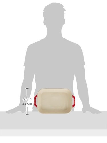 Staub Ceramic 2-pc Rectangular Baking Dish Set - Cherry