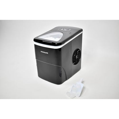 Frigidaire, 26 Lbs Portable Compact Icemaker, Ice Making Machine, Black, White, Medium