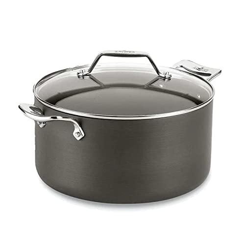 All-Clad Essentials Nonstick Cookware (7 Quart Stock Pot with Glass Lid)
