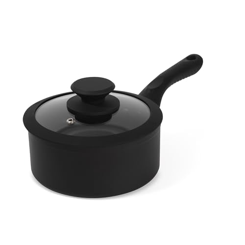 Brooklyn Steel Co. Milky Way Collection 1.5QT Nonstick Saucepan with Lid – Solid Onyx