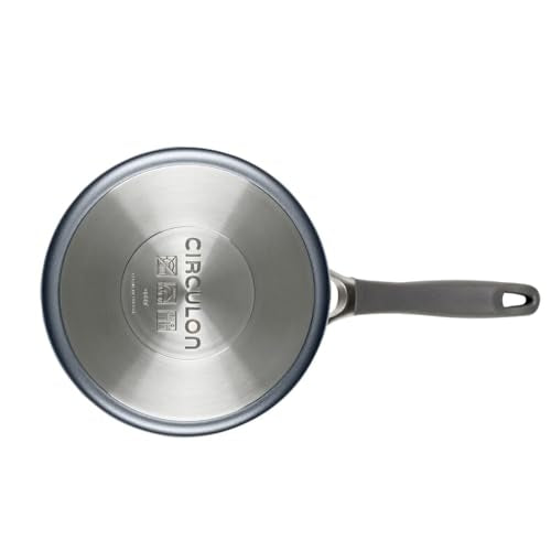 Circulon A1 Series w/ScratchDefense Nonstick Induction Straining 2qt SaucePan with Lid, Induction Cookware, 2-Quart Sauce Pan with Lid, Graphite