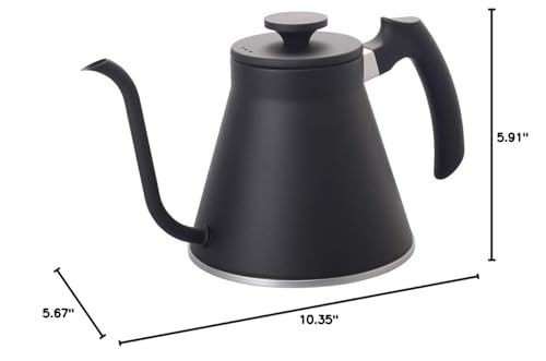 Hario V60 "Fit" Gooseneck Drip Kettle, 1200ml, Matte Black