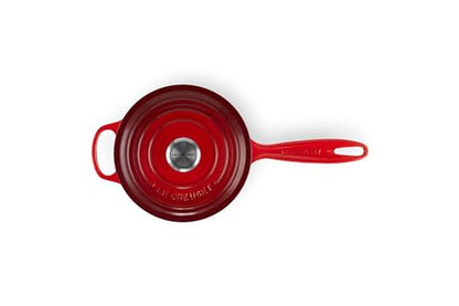 Le Creuset Enameled Cast Iron Signature Saucepan, 2.25 qt., Cerise