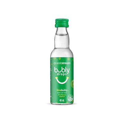 SodaStream TERRA Sparkling Water Maker, Starter Kit, CQC CO2 System, Includes 1 Quick Connect 60L CO2 Cylinder, 1 Dishwasher Safe BPA Free Bottle, 1 bubly Lime Drop, Make your own Pepsi, White