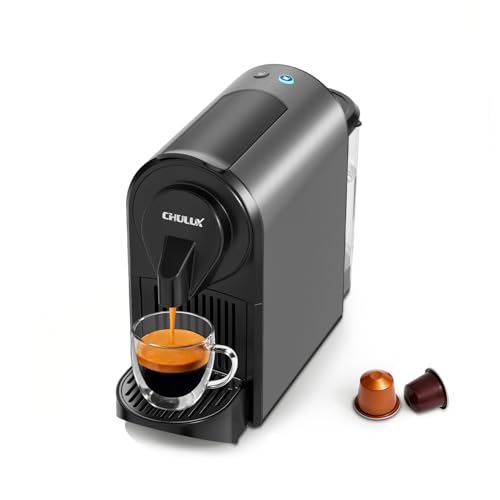 CHULUX Upgrade Bafè-Pro Espresso Coffee Maker for Nes Original Pods, Compact Espresso Machine for Small Space, 20 Bar Fast Extraction, Gray