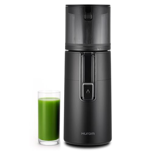 Hurom H400 Cold Press Juicer Machine, Award Winning Masticating Slow Juicer, Easy to Clean, Strainer & Hands Free with Self Feeding, Wide Mouth Hopper, Easy Assembly (Matte Black)