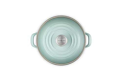 Le Creuset Enamel on Steel Traditional Stockpot, 8 qt., Sea Salt with Stainless Steel Knob