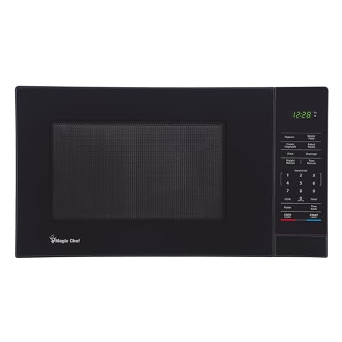 1.1 cu. ft. Countertop Microwave Oven, in Black with Gray Cavity