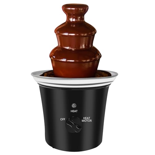 MINI Chocolate Fountain Machine Electric Chocolate Fondue Fountain Machine Stainless Steel for Chocolate Candy Butter Cheese