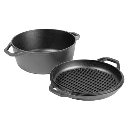 Lodge Chef Collection 6qt Double Dutch Oven