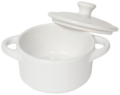 Now Designs by Danica Stoneware Round Cocotte, Speckled, 9 oz