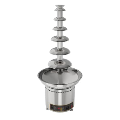 PreAsion Chocolate Fountain 110V Electric 7-Tiers Larger Digital Chocolate Fountain Melting Machine Heating Fondue Fountain,8kg of chocolate