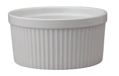 HIC Kitchen Souffle, Fine Porcelain, For Baking Custards, Souffles, Casseroles, And Side Dishes, 32-Ounce (1-Quart) Capacity