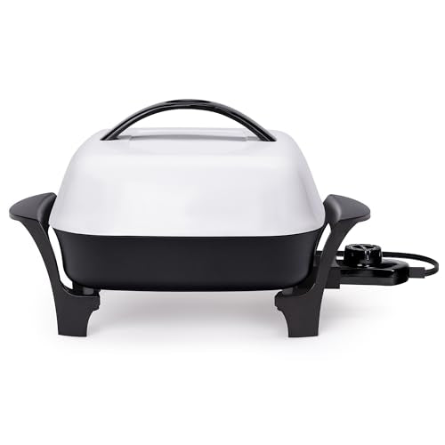 Presto 06620 11-Inch Electric Skillet,Black/White