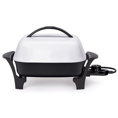 Presto 06620 11-Inch Electric Skillet,Black/White
