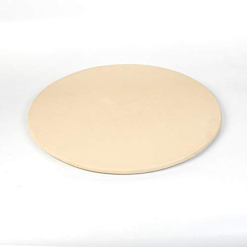 Ohio Stoneware Pizza Stone - 14 inch Natural, Unglazed for Even Heat Distribution, Easy Care