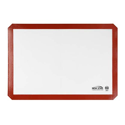 New Star Foodservice 36657 Commercial Grade Silicone Baking Mat Non Stick Pan Liner, 14 x 20 inch (Two-Thirds Size)