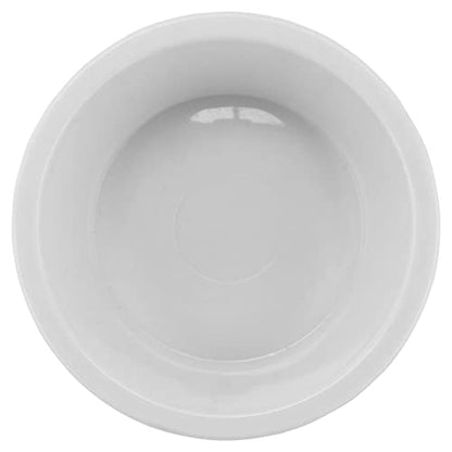 G.E.T. ER-020-W White 2 oz. Fluted Ramekin, Break Resistant, White (Pack of 12)