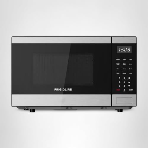 Frigidaire 0.9 CU. FT. Microwave, Digital Control Panel - Auto Cooking Settings - Child Safety Lock - Stainless Steel
