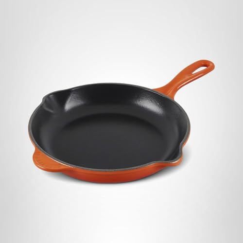 Le Creuset Enameled Cast Iron Classic Skillet, 9", Flame