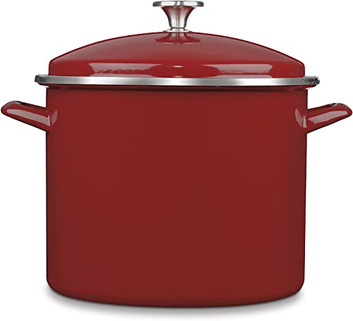 12QT STOCKPOT W/COVER RED