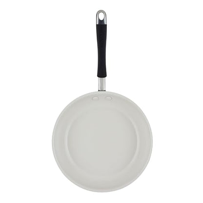 Rachael Ray Cucina Ceramic Cookware Set - 13 Pieces - Ceramic Pots and Pans Set w/Nonstick Frying Pans, Saute Pan, Saucepans, Stockpot, Lids, Pan Protectors & Cooking Utensils - Peppercorn
