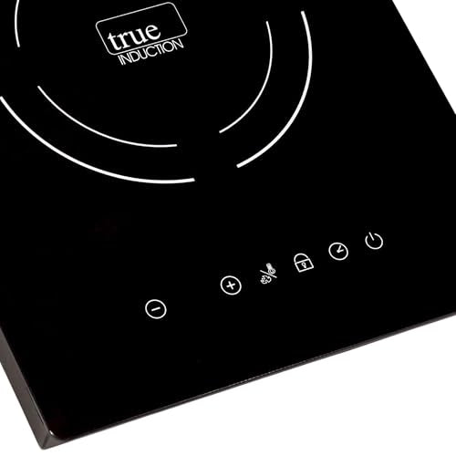 TI-1B 12 inch Built-In Single Burner Induction Glass-Ceramic Cooktop, 1750W, UL858 Certified