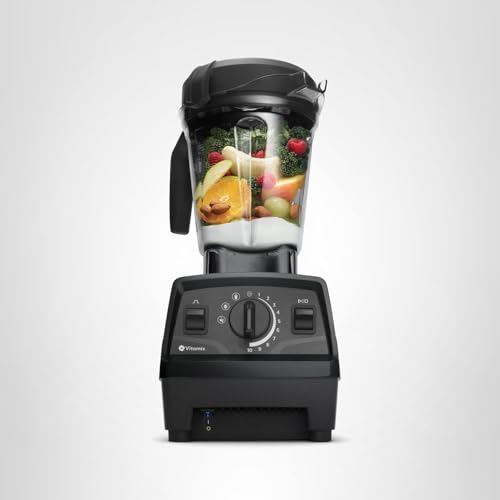 Vitamix Explorian with Programs, Three Blending Programs, Professional-Grade Blender for Smoothies and More, Self-Cleaning Kitchen Appliance, 64 Oz Container, Black (Renewed Premium)