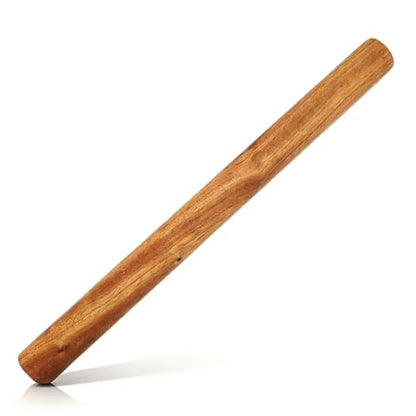 Rolling Pins for Baking,11.8 inches Dough Roller Pizza,Ebony Wood 1 PCS for Making Pizza,Pie,cookies.