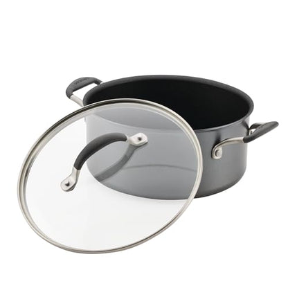 Circulon A1 Series Dishwasher Safe, Induction Ready, Metal Utensil Safe, 5-Quart Dutch Oven with Lid - Graphite