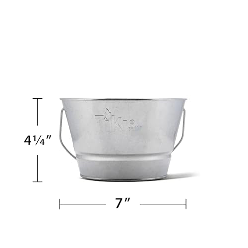 TIKI Citronella Candle 28-Ounce – Triple Wick Metal Bucket with Lid (Silver) – Long-Lasting Outdoor Candle for Patio, Deck, Garden, Backyard & Camping