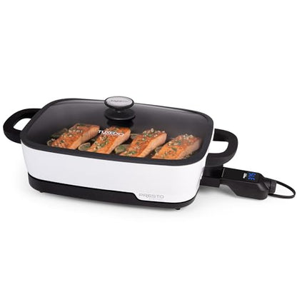 Presto 06854 Tuxedo Digital Precision Skillet, Sous Vide, Multi-Cooker