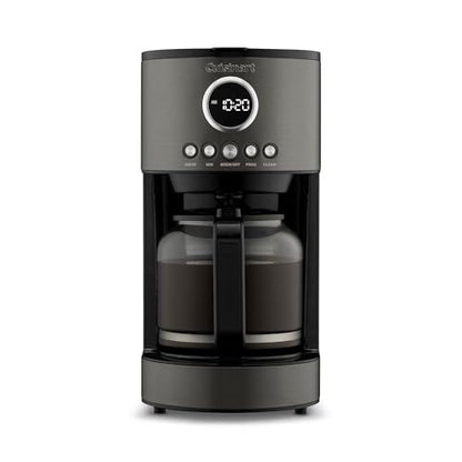 Cuisinart Stainless Steel 12-Cup Coffee Machine, Black Stainless Steel DCC-1220BKS