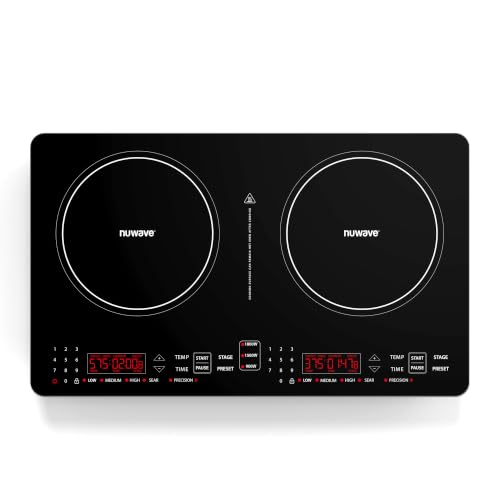 Nuwave PIC Double Portable Induction Cooktop, 900W/1500W/1800W Options
