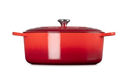 Le Creuset Enameled Cast Iron Signature Oval Dutch Oven, 9.5 qt., Cerise