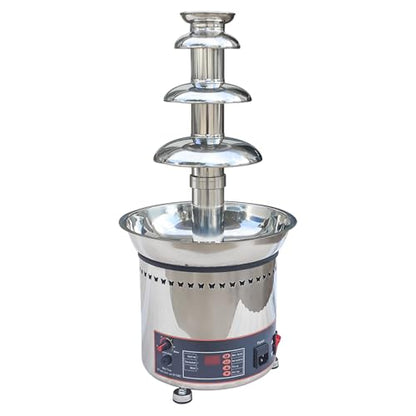 TIANGUOHE 4 Tier Chocolate Fountain Machine, 110V Electric Digital Chocolate Fountain Melting Machine for Parties - Chocolate Candy Butter Cheese