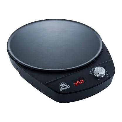 Ethniq 16" Electric Injera Maker - Griddle for Crepe, Ethiopian Mogogo, Anjero, Mitad, Pancake, Teff - Adjustable Heat Control with Digital Screen - Non-Stick Surface - Even Heat Distribution