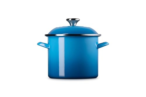 Le Creuset Enamel on Steel Traditional Stockpot, 6 qt., Marseille with Stainless Steel Knob