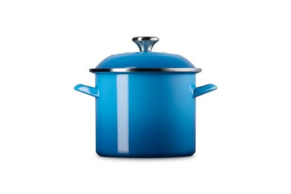 Le Creuset Enamel on Steel Traditional Stockpot, 6 qt., Marseille with Stainless Steel Knob